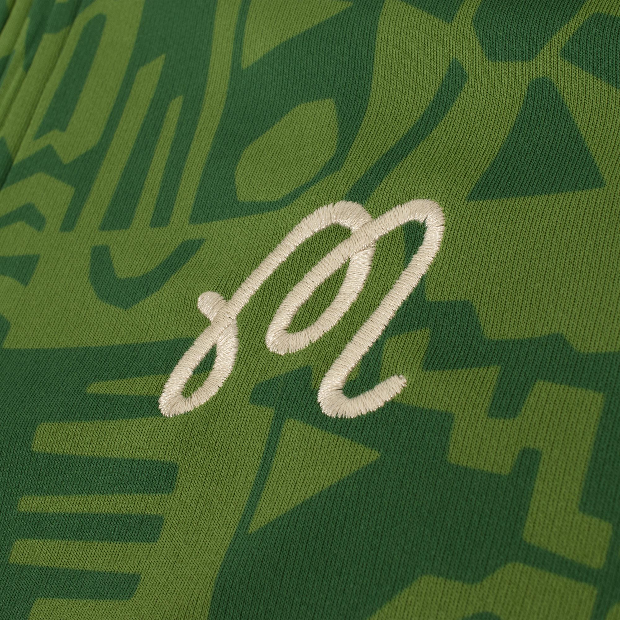 Malbon Golf Capo Performance Quarter Zip Mens Mid Layer Kelly Green